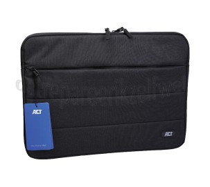 Foto van ACT Tas City Sleeve, Zwart Geschikt voor notebooks tot 15.6 inch 
