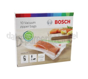 Foto van Bosch Vacuumzakken Plastic, set van 10, 1,2L Bosch Vacuumblender 