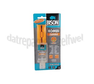 Foto van Bison Lijm Kombi Turbo, Dubbelspuit 24ml Aardewerk, Steen, Hout 
