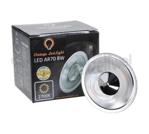Foto van Vintage LedLight Ledlamp LED AR70 B15D CRI92 Dimbaar, 8W, 2700K, 24 Graden 