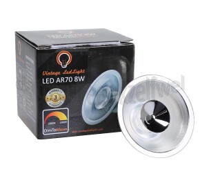 Foto van Vintage LedLight Ledlamp LED AR70 B15D CRI95 DimToWarm 2900-2000K, 8W, 35 Graden 