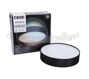 Foto van Calex Ledlamp Smart LED fabric Ceiling Light RGB+CCT Wifi, 16W, 750 Lumen, 300-6500K 