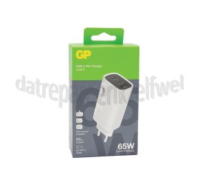 Foto van GP USB Oplader Triple Ports GaN 65W Power Delivery en Quick Charge 4+ 