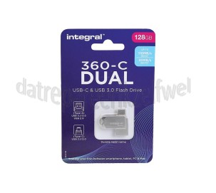 Foto van Integral Memory stick Integral 360-C Dual 128GB USB-C & USB3.0 Flash Drive 