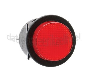 Foto van Schakelaar 4 contacten bipolair 24mm Zwart, Rond 16A, 250V 