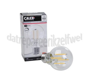 Foto van Calex Ledlamp Filament Standaardlamp 240V 7,5 Watt 806 Lumen 2700K E27 A60 Helder Dimbaar 
