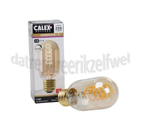 Foto van Calex Ledlamp Filament LED Buismodel E27 3,8W 250 lumen 2100K dimbaar 
