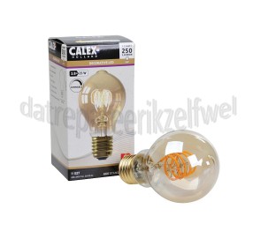Foto van Calex Ledlamp Filament LED Standaardlamp E27 Goud Dimbaar 3,8W A60DR 2100K, 250 Lumen 