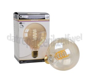 Foto van Calex Ledlamp Filament LED Globe Goud E27 Dimbaar 3,8W 250lm 2100K G95 