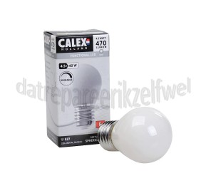 Foto van Calex Ledlamp Filament Kogellamp 4,5W 470 Lumen 2700K E27 G45 Softline Dimbaar 