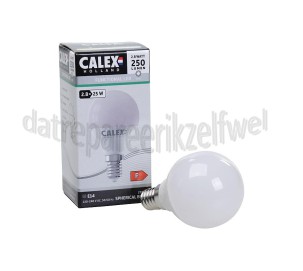 Foto van Calex Ledlamp Kogellamp 2,8W 250 Lumen 2700K E14 P45 