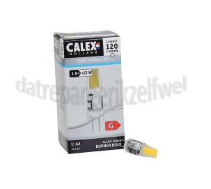 Foto van Calex Ledlamp LED Insteek 12V 1,5W 120 Lumen 3000K, niet dimbaar G4 Burner 