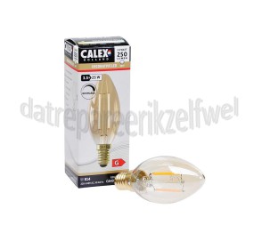 Foto van Calex Ledlamp Filament Kaarslamp 240V 3,5 Watt 250 Lumen 2100K E14 B35 Dimbaar 