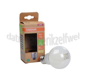 Foto van Osram Ledlamp LED CLA40 Filamentlamp Mat 2,5W, 3000K, E27, Energieklasse A 