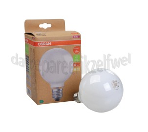 Foto van Osram Ledlamp LED Globe Filamentlamp Classic Mat 4W, 3000K, E27, Energieklasse A 