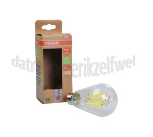 Foto van Osram Ledlamp LED Edison Filamentlamp Classic 4W, 3000K, E27, Energieklasse A 