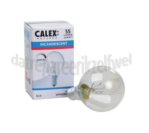 Foto van Calex Ledlamp Kogellamp Nostalgic Classic E14 10 Watt 55 Lumen 2700K 