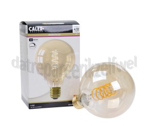 Foto van Calex Ledlamp Crown Globe G95 Gold Dimbaar E27 5,5W 470 Lumen 2100K 