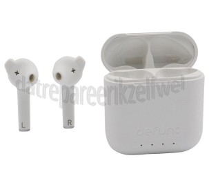 Foto van Defunc Oordopjes True Talk Earbud, Wit Draadloos, Bluetooth 5.2, USB-C 