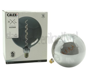 Foto van Calex Ledlamp Kalmar G200 Titanium LED lamp E27 5W 70lm 2100K Dimbaar 