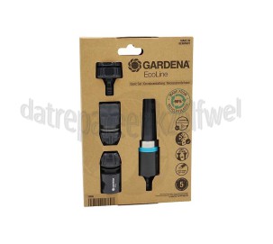 Foto van Gardena Sproeistuk Ecoline Basisset Complete set voor irrigatie en reiniging 