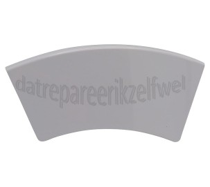 Foto van Hisense Deurgreep Gebogen, Wit WHP74ES, WHE62S3 