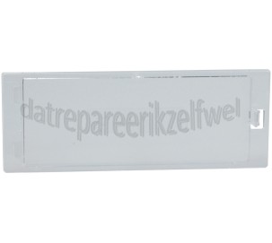 Foto van Pelgrim Glaasje Afdekplaat verlichting GWA820RVS, AG361ZT 