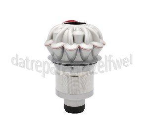 Foto van Dyson Reservoir Cycloon Sprayed Silver SV25, V8 Absolute, Origin, Extra 