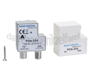 Foto van Braun Telecom Verdeel element Push on Data aansluiting 2 GHz TV aansluiting en DAB 