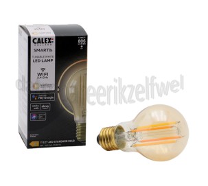 Foto van Calex Ledlamp Smart LED Filament Gold GLS-Lamp A60 220-240V, 7W, 806lm, 1800-3000K 