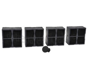 Foto van Whirlpool Filter Koolstoffilter, 4 stuks WVH92K, PVH92BKF 