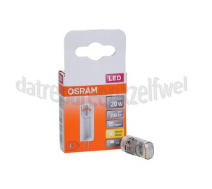 Foto van Osram Ledlamp LED ST Pin CL20 G4 1,8W, 2700K, 200lm 