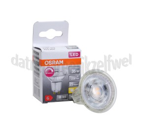 Foto van Osram Ledlamp LED Star PAR16 GL35 Dim GU10 3,4W, 2700K, 230lm 