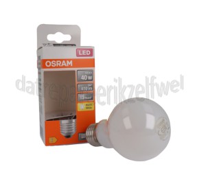 Foto van Osram Ledlamp LED Retrofit Classic A40 E27 Mat 4,0W, 2700K, 470lm 