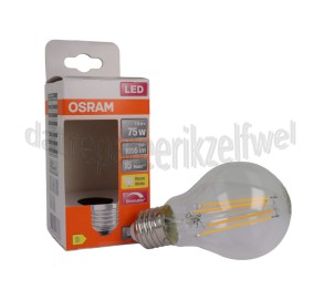 Foto van Osram Ledlamp LED Retrofit Classic A75 Dimbaar E27 Helder 7,5W, 2700K, 1055lm 