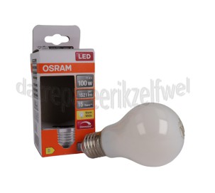 Foto van Osram Ledlamp LED Retrofit Classic A100 Dimbaar E27 Mat 11,0W, 2700K, 1521lm 