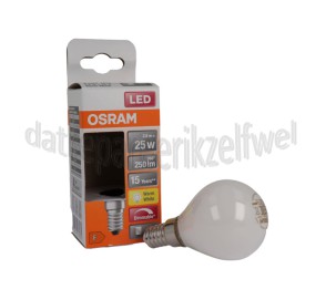 Foto van Osram Ledlamp LED Retrofit Classic P25 Dimbaar E14 Mat 2,8W, 2700K, 250lm 