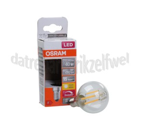 Foto van Osram Ledlamp LED Retrofit Classic P40 Dimbaar E14 Helder 4,8W, 2700K, 470lm 
