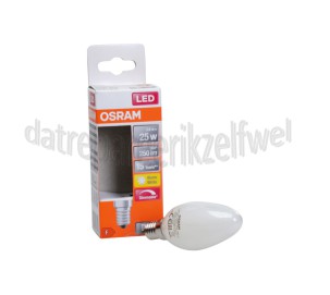 Foto van Osram Ledlamp LED Retrofit Kaarslamp Classic B25 Dimbaar E14 Mat 2,8W, 2700K, 250lm 