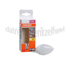 Foto van Osram Ledlamp LED Star Classic Kaarslamp B25 E14 Mat 3,3W, 2700K, 250lm 