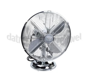 Foto van Trebs Ventilator Retro Chroom 35 Watt, 3 standen, draaibaar 