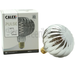 Foto van Calex Ledlamp Metz Smokey Pulse E27 4W 40Lm 2200K Dimbaar 