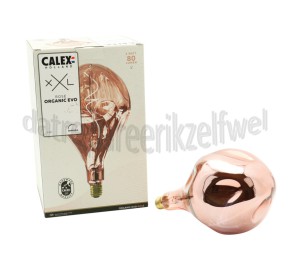 Foto van Calex Ledlamp XXL Organic Evo Rose E27 6W 80Lm 1800K Dimbaar 