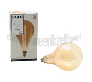 Foto van Calex Ledlamp Royal Osby Goud E27 3,5W 150Lm 1800K Dimbaar 