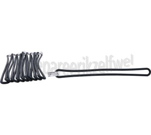 Foto van Deltafix Spanband Spanrubber EPDM 40cm x 8mm Zwart Dekkleden, Afdeknetten 