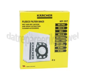 Foto van Karcher Stofzuigerzak Vliesfilterzak WD2 Plus, WD3, KWD 1, KWD 3, SE4001, SE4002 