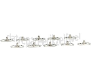 Foto van Deltafix Bodemplaat Bodemplaat 27x11x9 mm. Tourniquetsluitingen en zeilringen 
