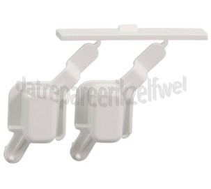 Foto van Knop Drukknop wit. Bediening WAK3462, WA5565, WAK7314 