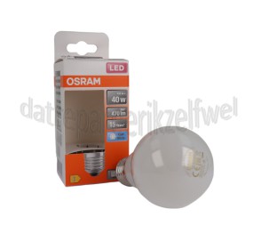 Foto van Osram Ledlamp LED Retrofit Classic A40 E27 Mat 4,0W, 4000K, 470lm 