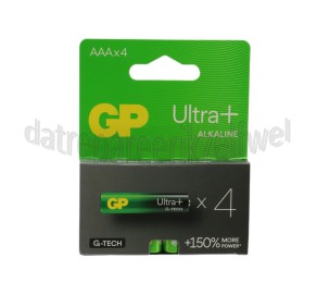 Foto van GP Batterij AAA LR03 1,5V Potlood Ultra Plus Alkaline 